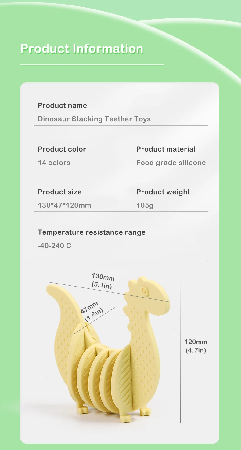 Newsunsilicone Silicone Baby Games Teether Stacker Toys Teething Toy