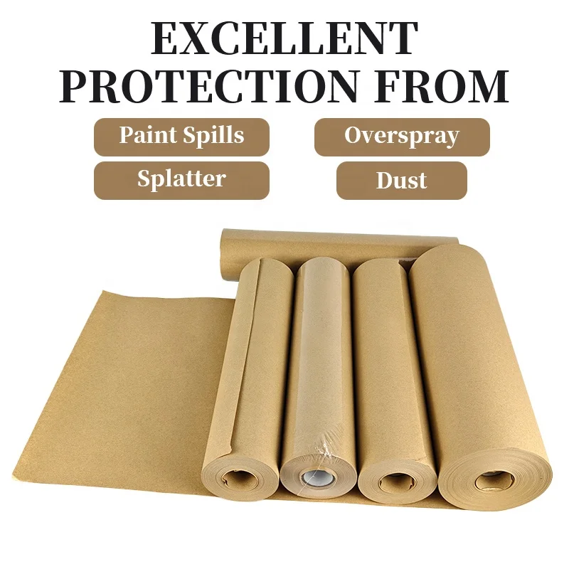 Kraft Paper Recyclable Brown Masking Paper for Painters Automotive ...