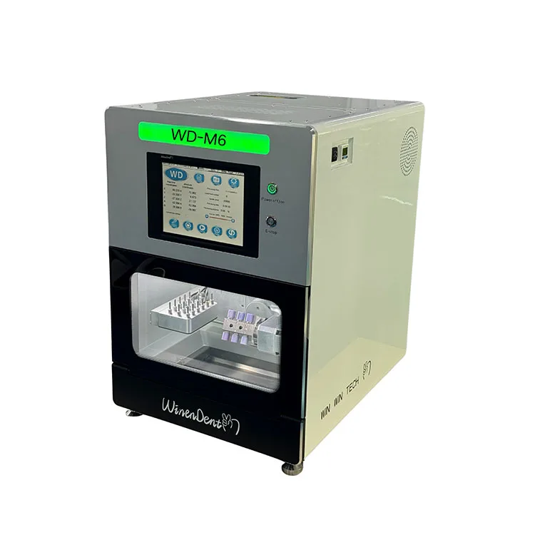 Professional Service Cad Cam 5 Axis Wet Glass Ceramic Lithium Disilicate CNC Metal Titanium Implants Dental Milling Machine