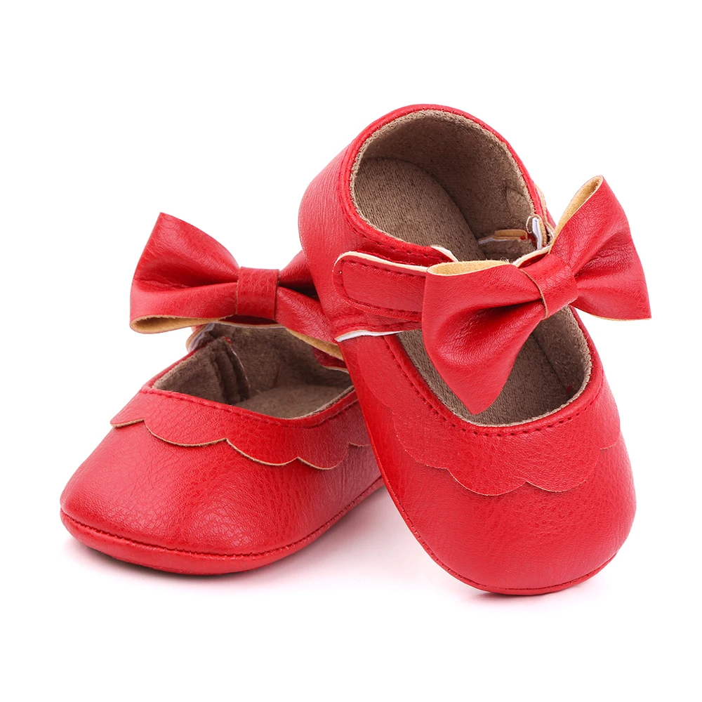 Baby Girls Shoes Rubber Sole High Quality Princess Dress Shoes Infant Toddler Shoes Newborn manufacture