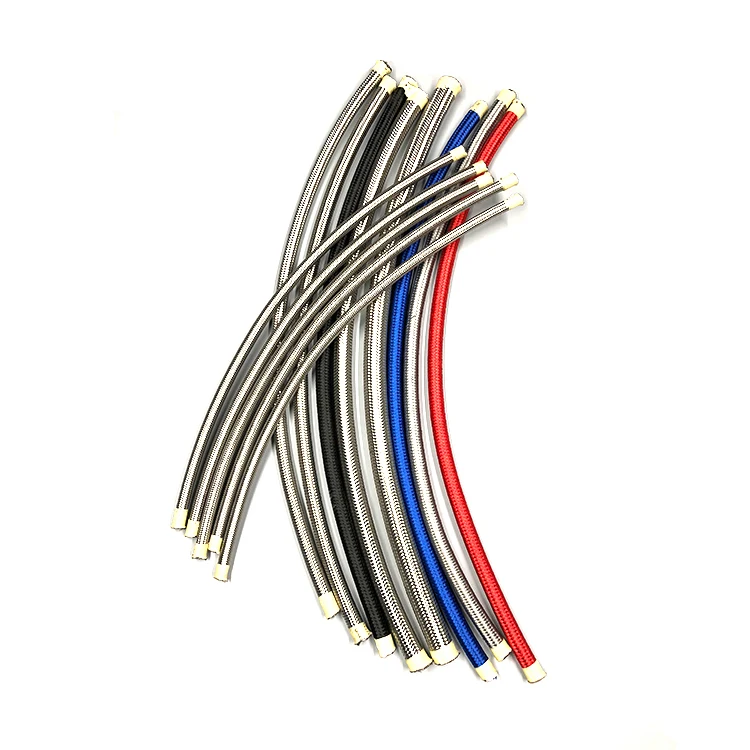 Auto Wire Protecting Ptfe Pipe Corrugated Hoses Transparent Tube Corrugated Flexible An3 Ptfe Fuel Hose