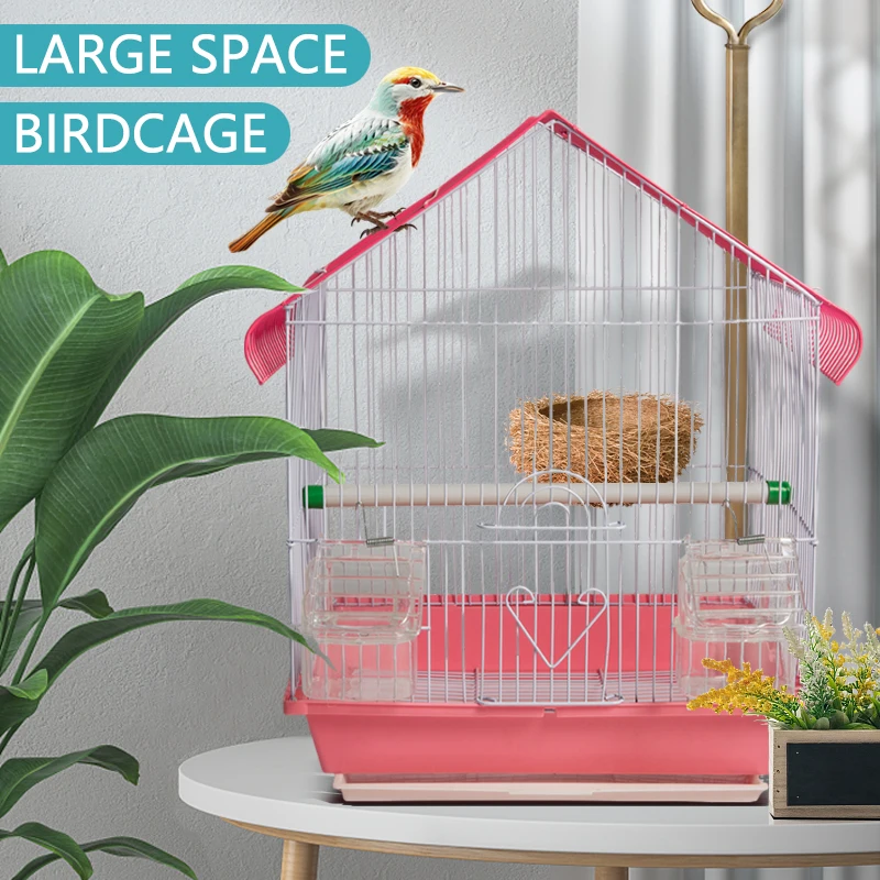 Buy Bird Cage With Observation Reference: Budgie Peony Budgie Bird Cage Roof Wenbird Pearl Villa Bird