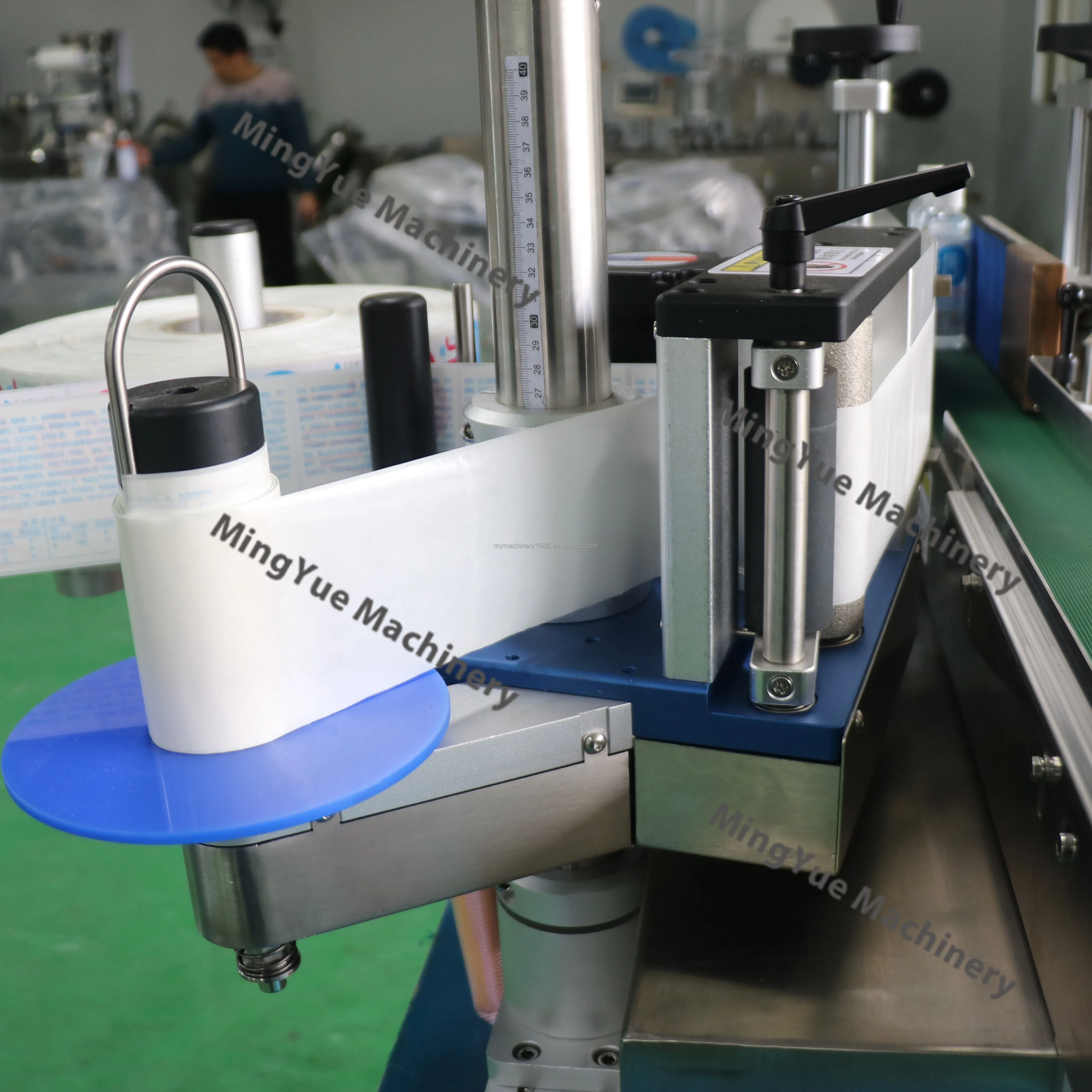 Mingyue 2024 Roll Sticker Label Applicator Semi Automatic Round Bottle