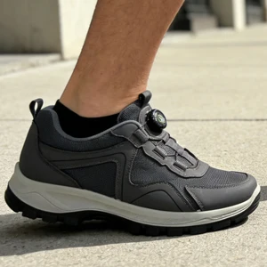 Button-style Shoelaces Luxurious Lightweight Casual Shoes Waterproof Stain-resistant Convenient Thick-soled Men Sports Shoes