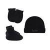 Black single-layer 3-piece set