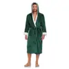 Hooded Green Contrast White