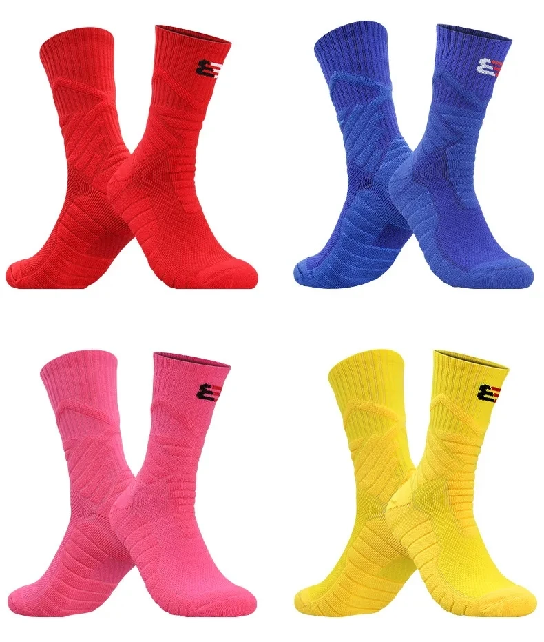 Oem Custom Knit Embroidered Logo Crew Socks Mens Running Athletics