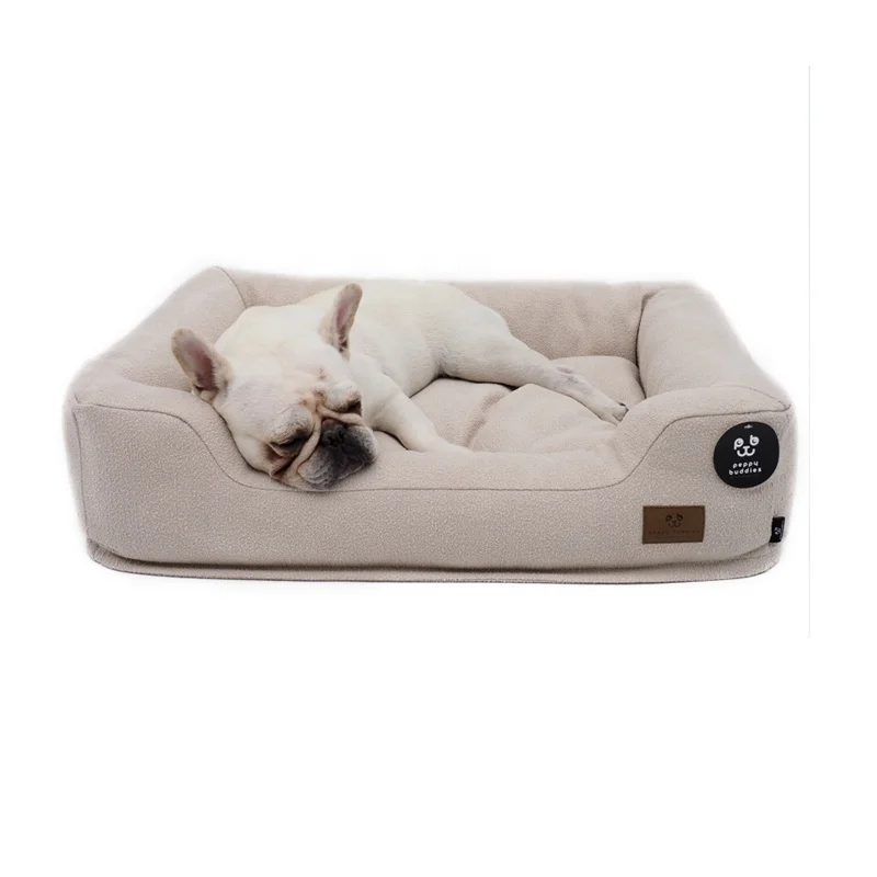 Ls Peppy Buddies Boucle Customized Dog Sofa Beds Removable Cover For Wholesale Beds For Dogs For