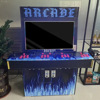 Large 32-Inch Vertical Fighting Video Arcade Game Coin Operated 2 Players Multilingual (English Spanish Japanese)