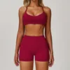 5061 Reggiseno   8519 Shorts -- Rosso Lampone