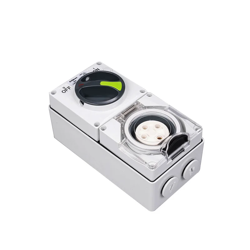 SAA Multi Switch Socket 500V 4pin 20 Amp IP66 Industrial Electrical Socket and Switch