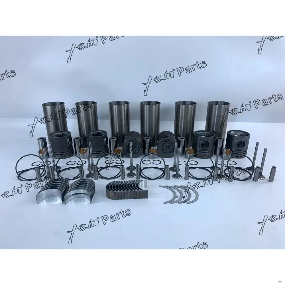 Factory Quality OEM Engine Rebuild Kit With Main Con Rod Bearings Set Cylinder Liner Kit For Perkins 1006 Parts
