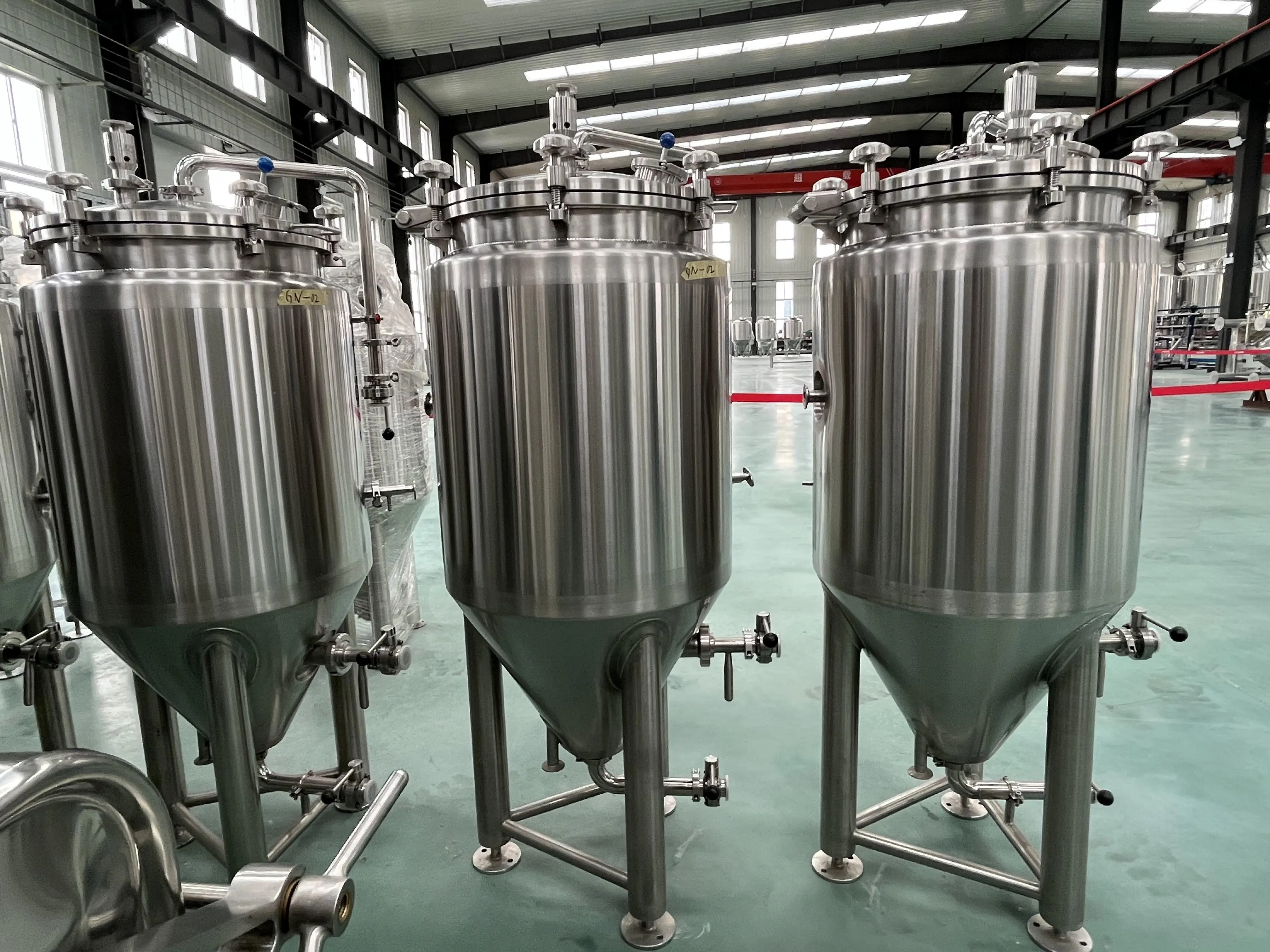 Conical Fermentor 50l 100l Tank Fermenter With Chiller For Home Brewing