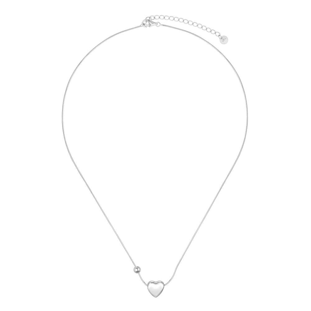 KAKODIY Exquisite Rhodium Plated 925 Sterling Silver Infinity Love Heart Pendant Necklace High Jewelry Necklace detail 2