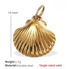 Scallop shell charm.