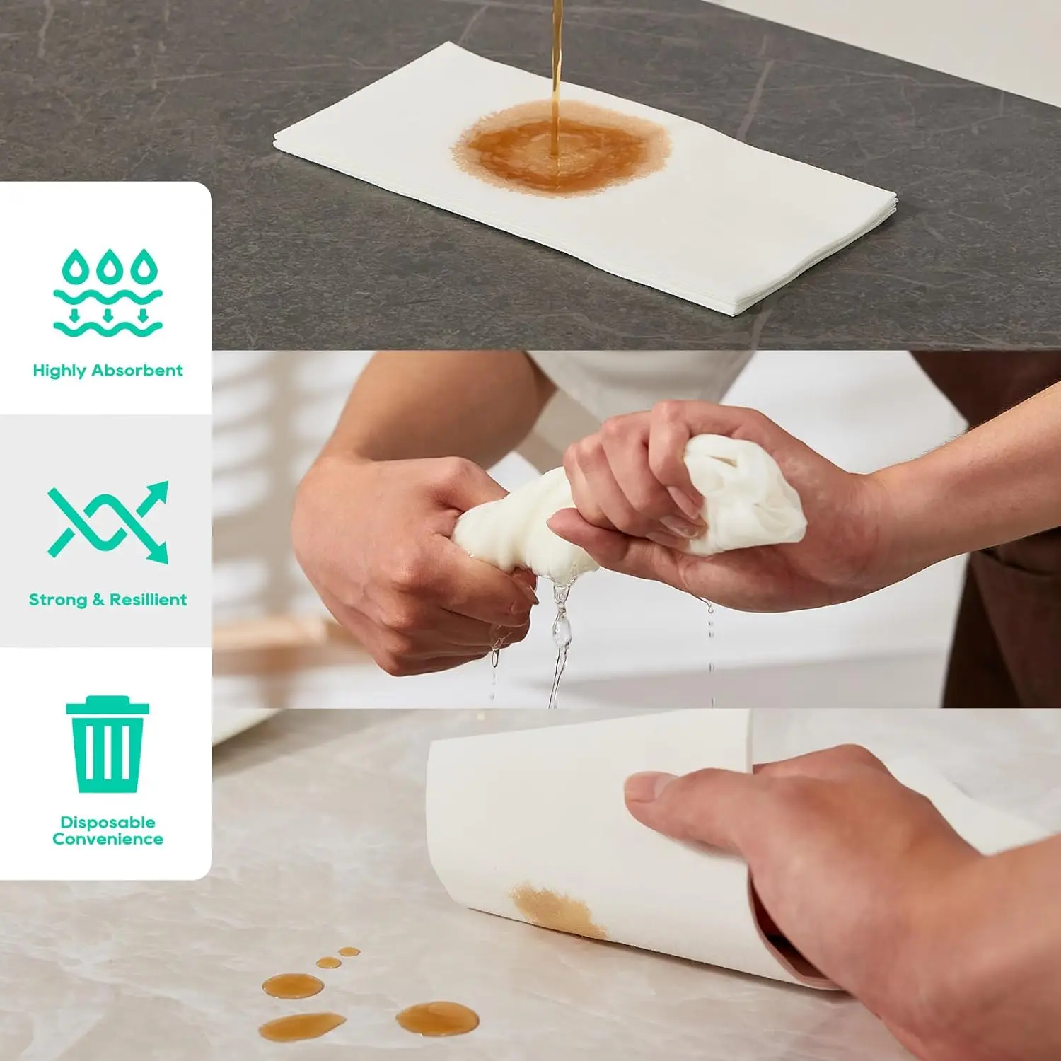 Custom Highly Absorbent Paper Napkin Disposable Soft Table Napkin for Restaurant Party Paper Napkins & Serviettes 1/2/3/4 Ply
