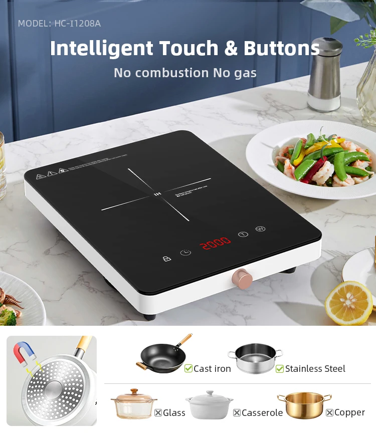 3400W for Home Electric Hot Plate Multifunction for CB CE Touch Screen Electronic Stove 2 burner Electric Induction Cooker