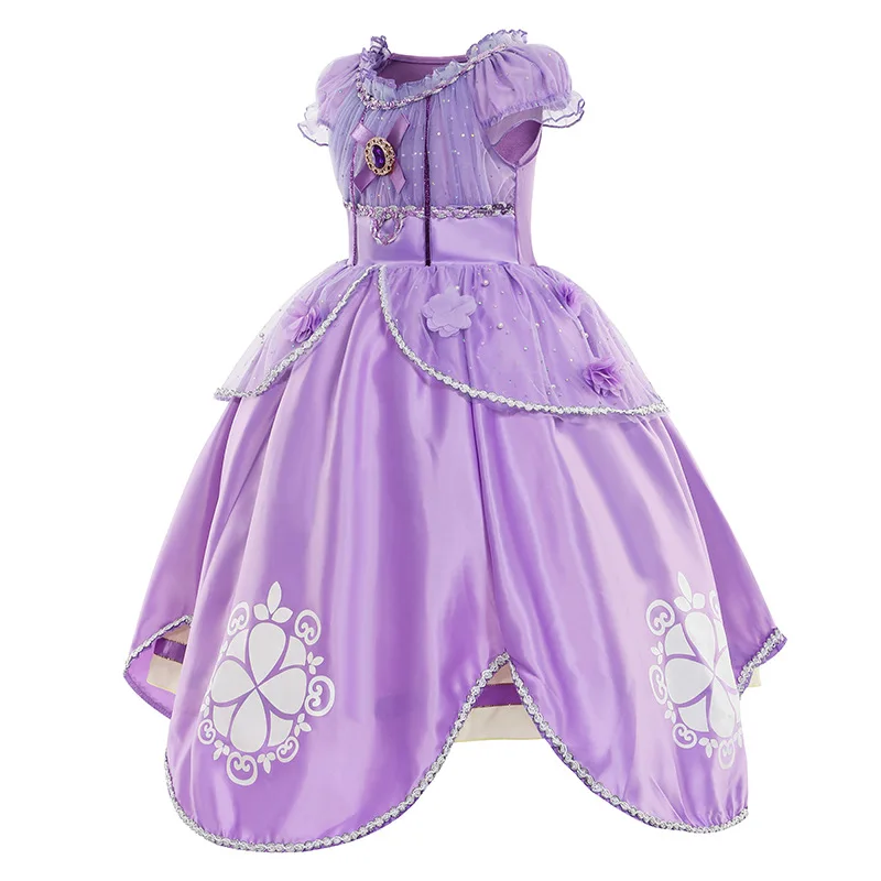 strapless open back dress Disney Princess Anna Frozen Inspired Tutu Dress – EverAfterTutuCo main image 0
