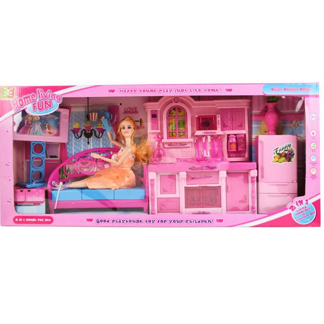 Kids Kitchen Toy Set With Cooker Toy For Doll Carton Kitchen Suit House Playing Funny Set Doll S Home Buy Toy House For Doll Doll S Kitchen Pink House For Doll Product On Alibaba Com