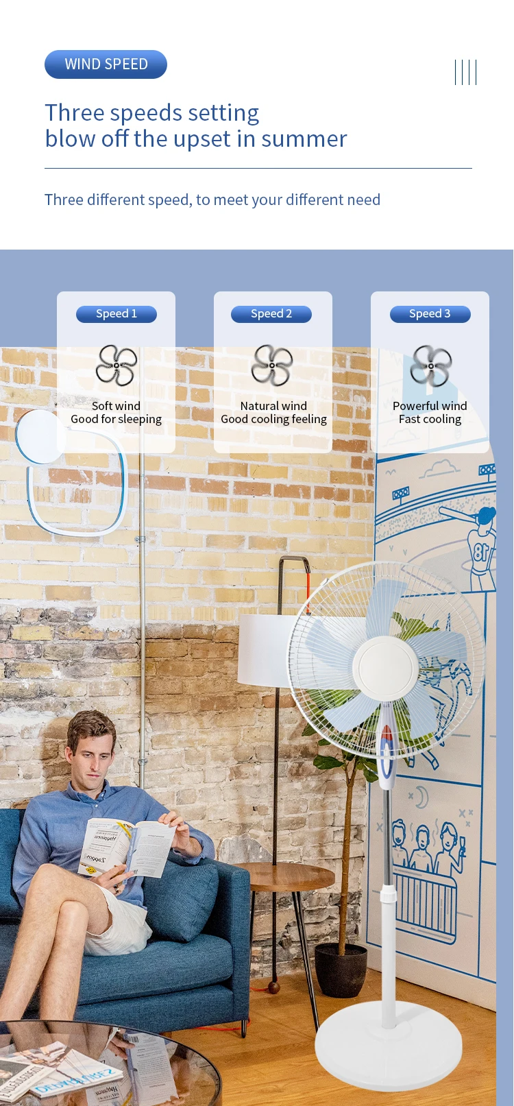 Control Plastic Electric Fan, 45W - detail 6