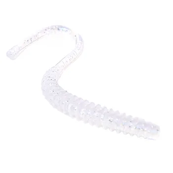 Root Fishing Threaded Needle Tail Worm 65mm 027g 12pcs/Bag Stainless Steel Artificial Soft Bait with Attractant Lure – Soft Lure – view 5