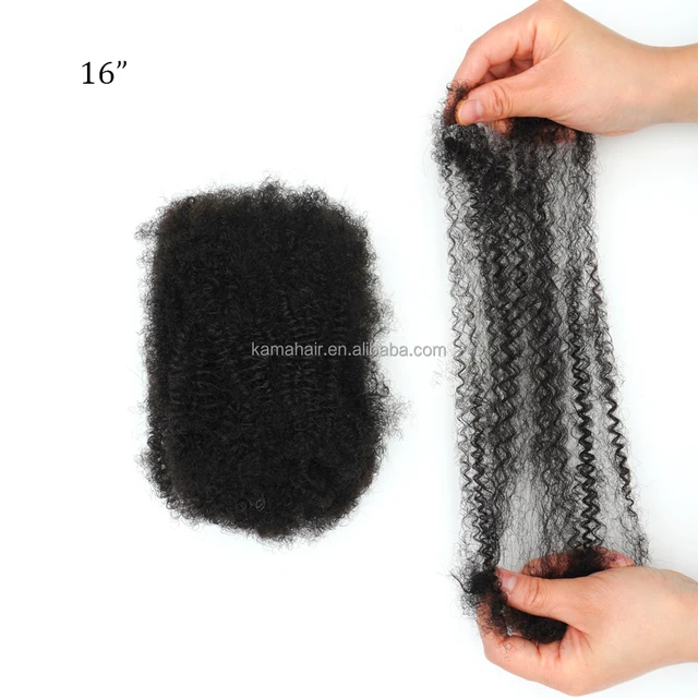 KAMA Free Shipping Dyeable Dreadlock Twists and Braids Bulk Hair 50g Afro Kinky Human Hair Extensions Bulk for Braiding