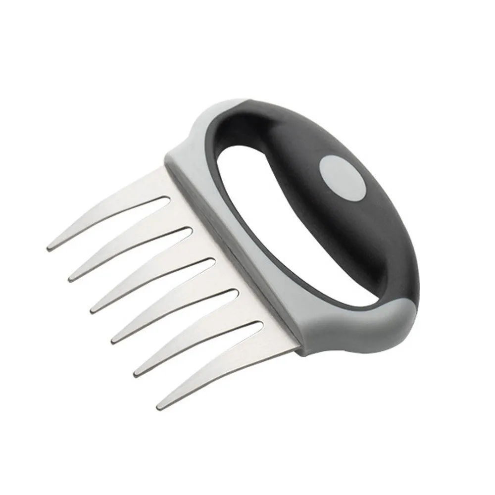 Customized 304 Stainless Steel Durable Meat Splitter BBQ Fork OEM ODM Long Chef Hand Guard Bear Claw Fork Eco-Friendly Outdoor manufacture