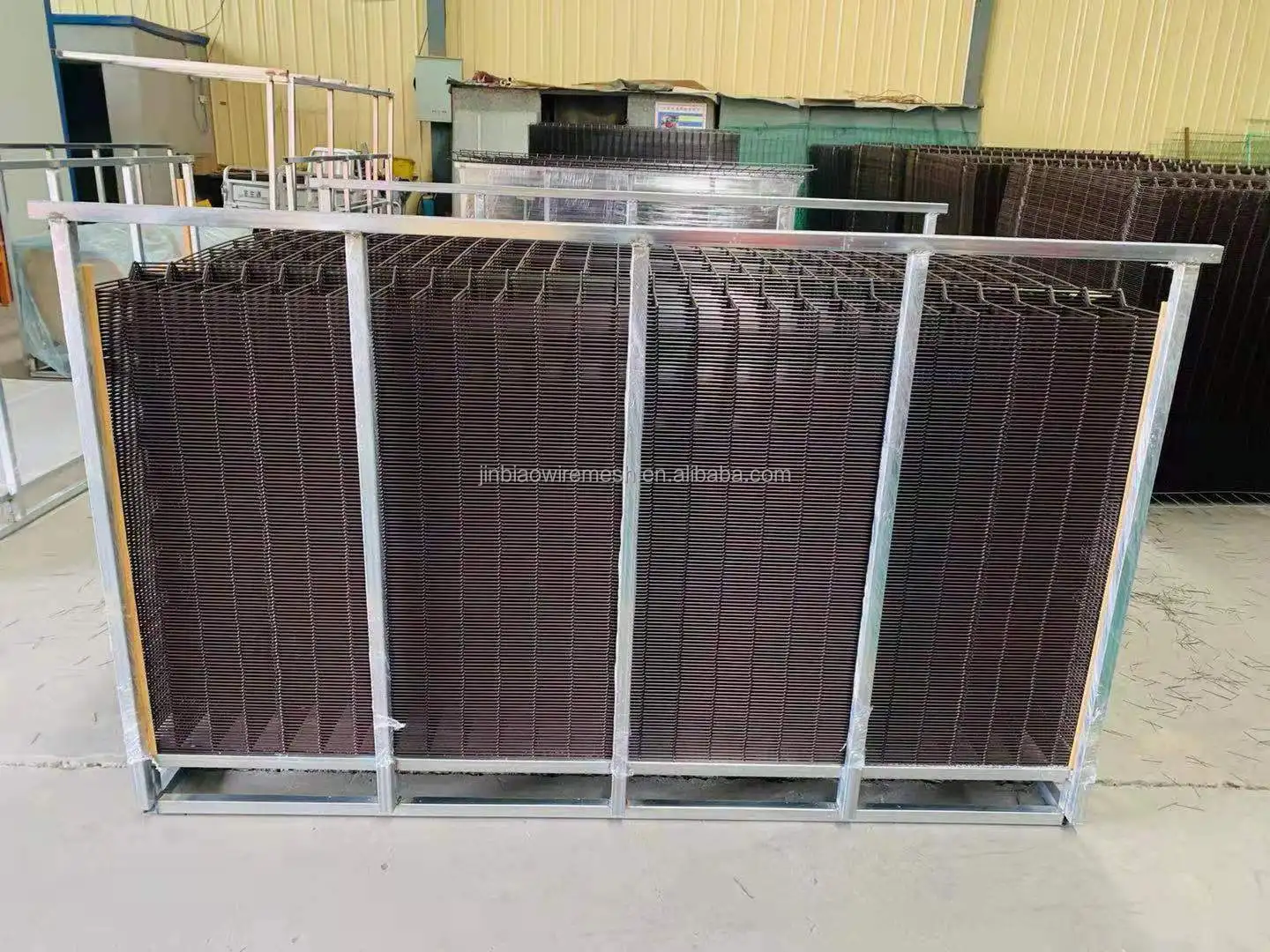 product 6 gauge galvanized welded curved 3d wire mesh fence razor barbed panels-11