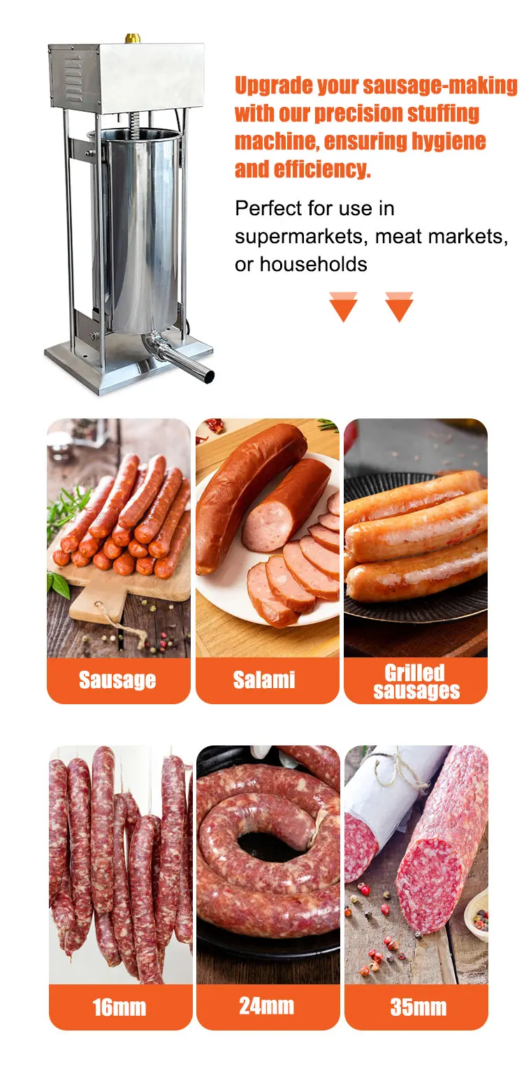 product jinkun electric sausage stuffing machine 30l capacity stainless steel vacuum sausage filling machine factory outlet-5