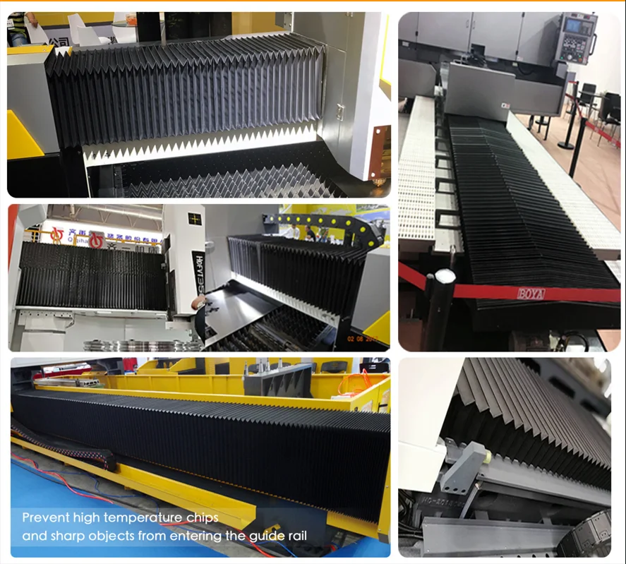 Professional Retractable Machine Guarding Plastic Accordion Way Covers