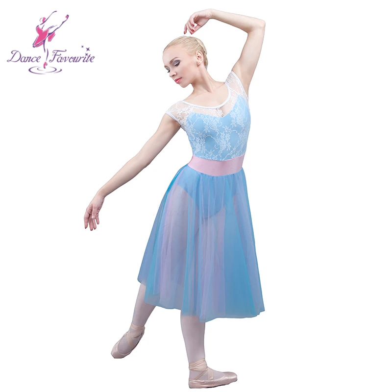 現代的な衣装を踊る女の子のバレエのための水色のロングメッシュドレス Buy レースガールドレス バレエドレス 叙情的なダンスドレス Product On Alibaba Com