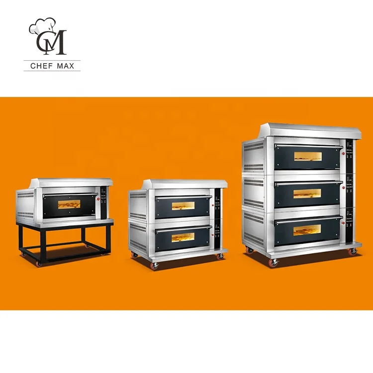 Chefmax Chinese Professional Commercial Kitchen Equipment Hot Sale Price Stainless Steel Pizza Electric Deck Oven for Food