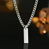 Cadena cubana de plata