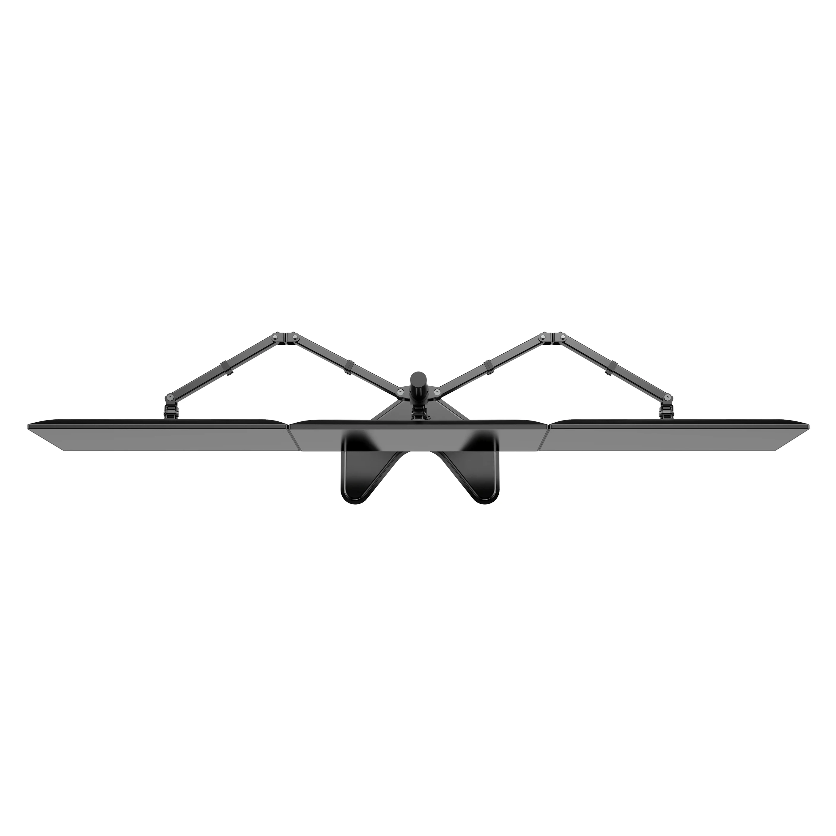 Portable Easy Rotate Dual Arms Monitor Stand with Base 13-32 Inch Free Visual Angle Adjustment Computer Laptop Stand for Desk