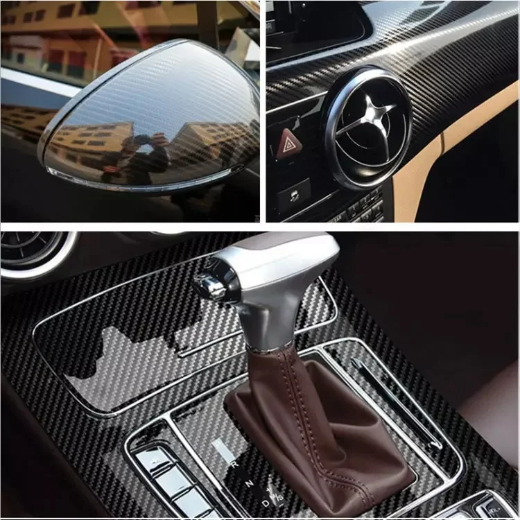 Film de protection de peinture en carbone noir mat avec outil de montage - 30 x 300 cm - Autocollant 3D - Sans bulles - Film de protection de peinture pour voiture, moto, bricolage