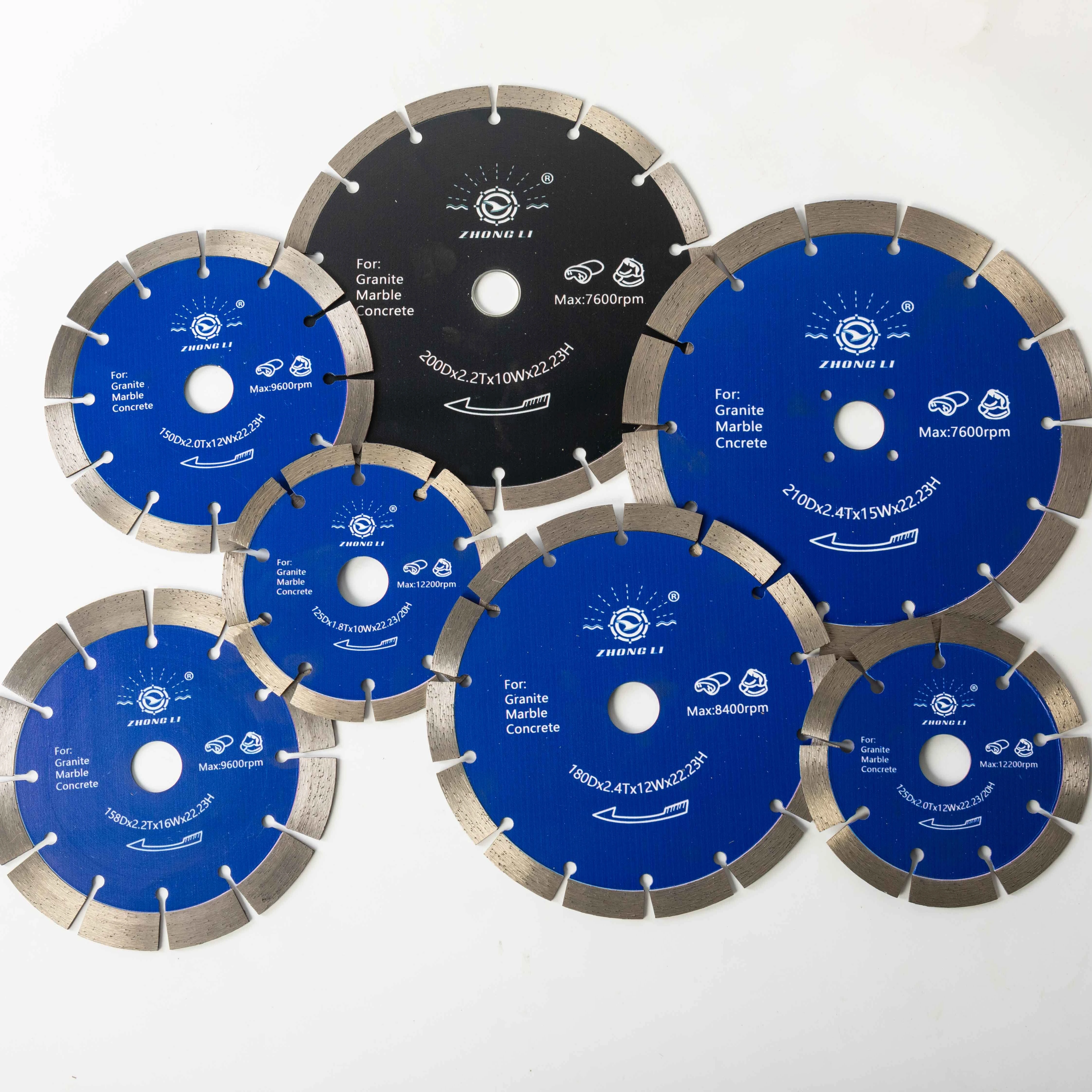 114mm Marble Cutting Continuous Diamond Circular Saw Blade for Granite Concrete Stone