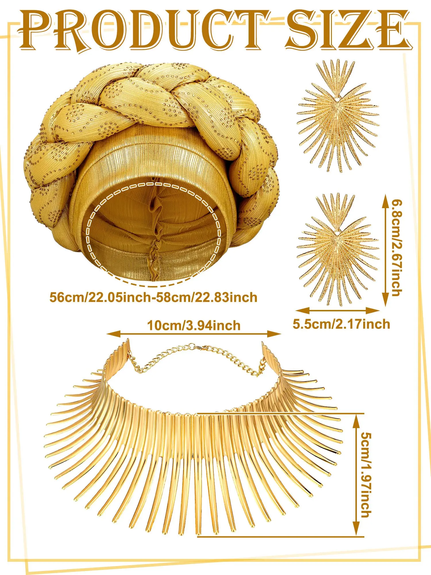 Комплект женских украшений в африканском стиле
