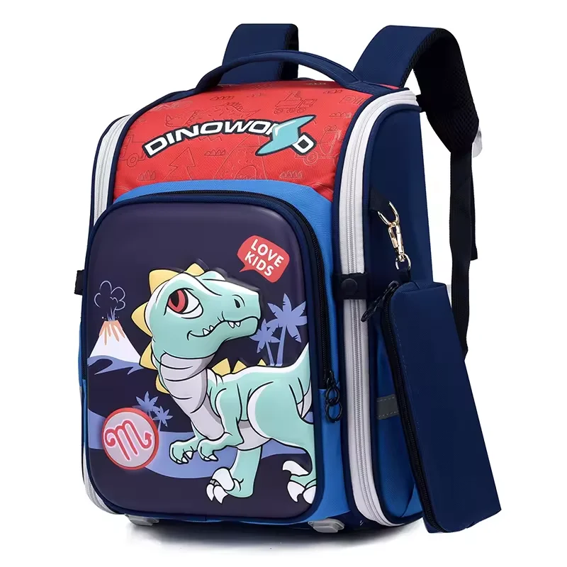 MM Two-Piece Set Primary School Large Capacity 3D Hard Shell Bookbag