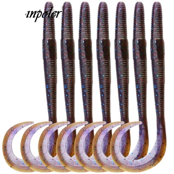 NewBility Big Ribbon Tail Worms Lure 135mm 165mm Tail Big Grub Silicone Swimbait Artificial Soft Bait for Bass Pike Freshwater – Soft Lure – view 3