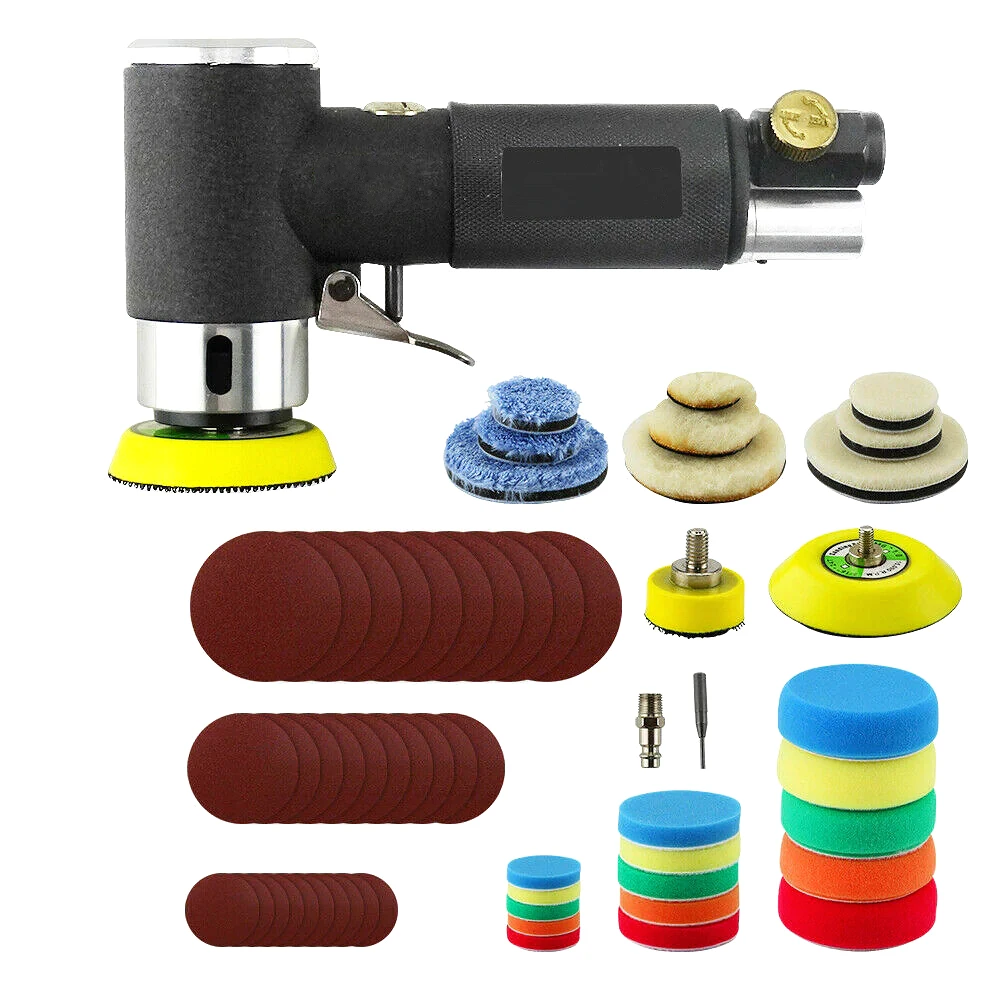 Набор шлифовальных машин #120 61 шт. набор для полировки автомобиля оранжевый белый черный желтый синий