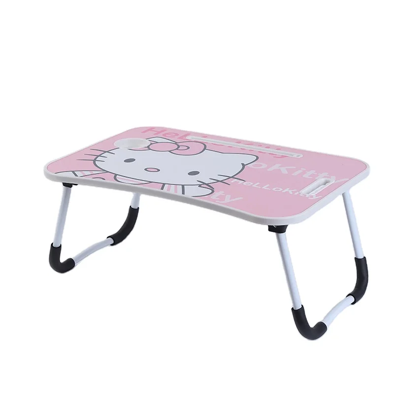 Colorful Design Hello Kitty Injection Molding Laptop Table  Desk  for Bed