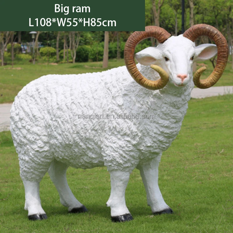 Home Park Garden Big Animal Sculpture Hand Made High Quality Fiberglass Resin Prop Lifelike Life