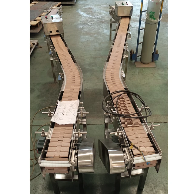 Factory Technical Support SS304 Slat Easy to Maintain Continuous Food Beverage Stainless Steel Conveyor 2