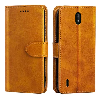 LINER Custodia A Portafoglio In Pelle PU Per Nokia C10 / C20 – Con Slot Per Carte E Supporto Stand, Chiusura Magnetica, Nera