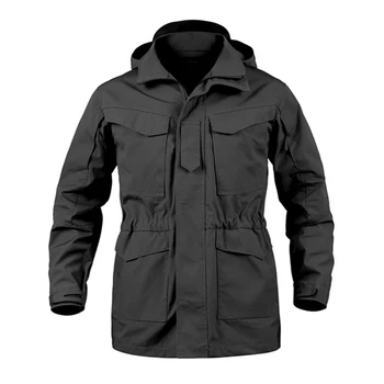 Factory Outdoor Hiking Coat Camouflage Hoodie Windbreaker Men's Tactical Jacket M65 Wind Coat Jacket