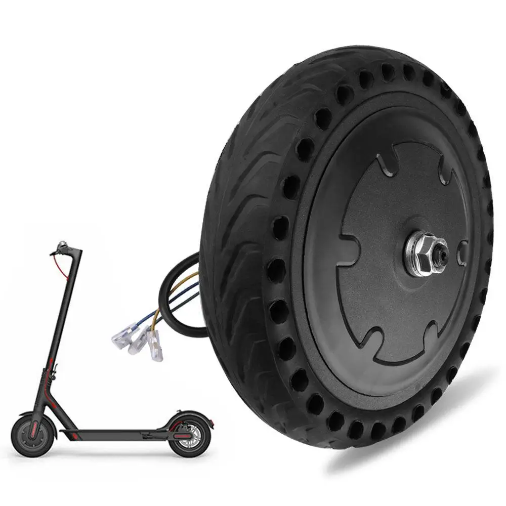 350W Motor Wheel Tire Replacement For Xiaomi M365 Electric Scooter Tyre Black 