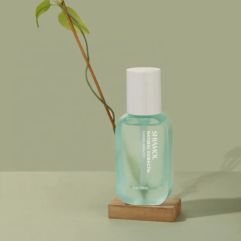 New Design 30ml 50ml 100ml 120ml Custom Cosmetics Skincare Packaging Set 30g 50g Green Glass Face Cream Container with Lids