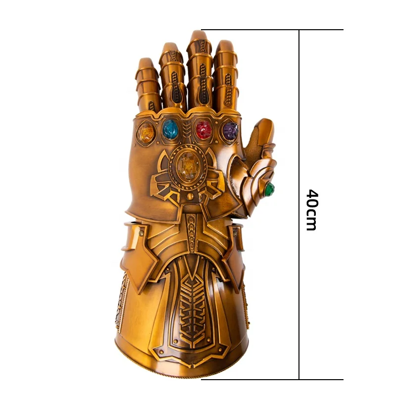 インフィニティ・ガントレット LED付き マーベルフルメタルサノスグローブインフィニティガントレット、LED