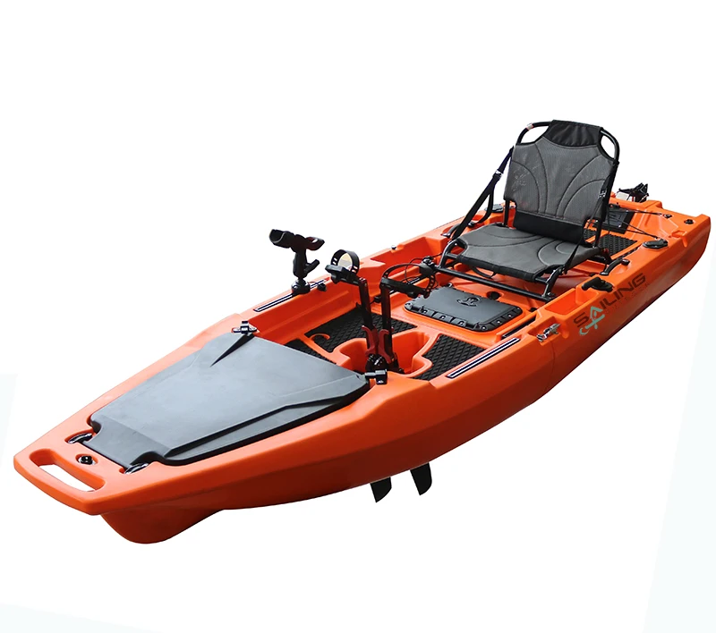 2 Section One Person Modular Fishing Kayak with Fin Drive