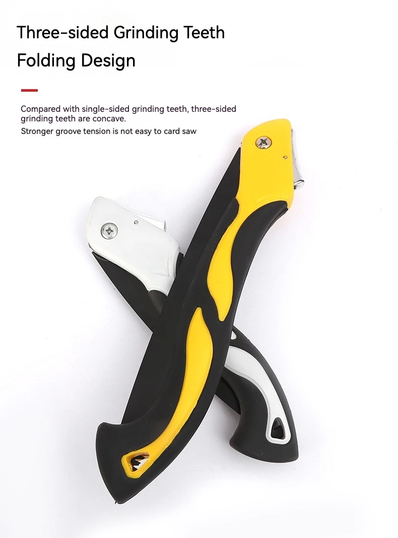 BOSI TOOLS 8 Inch Folding Saw SK5 Blade Heavy Duty Portable Foldable Hand Pruning Saw Handsaw With Triple-bevel Razor Teeth For Camping